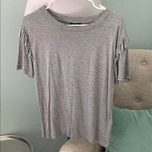 Topshop ruffle sleeve tee